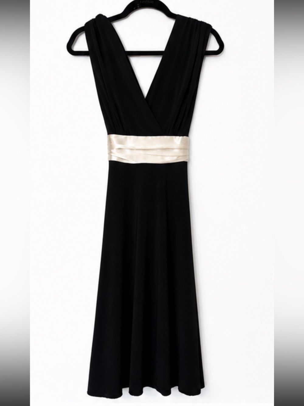 Rampage Black & Ivory Empire Waist Cocktail Dress- Size Small NWOT